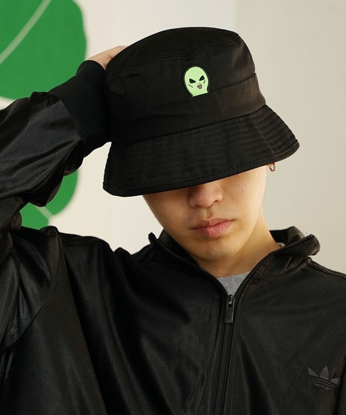 RIPNDIP（リップンディップ）の「RIPNDIP/リップンディップ LORD ALIEN BUCKET HAT ハット（ハット・メンズ・ブラック・FREE）」の3枚目の写真