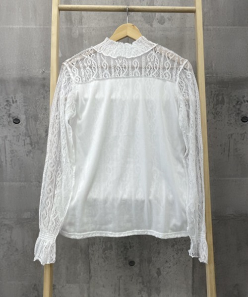 Miniministore(ミニミニストア)の「レース ブラウス プチハイネック 重ね着(シャツ/ブラウス・レディース・ブラック/ホワイト・FREE)」の15枚目の写真