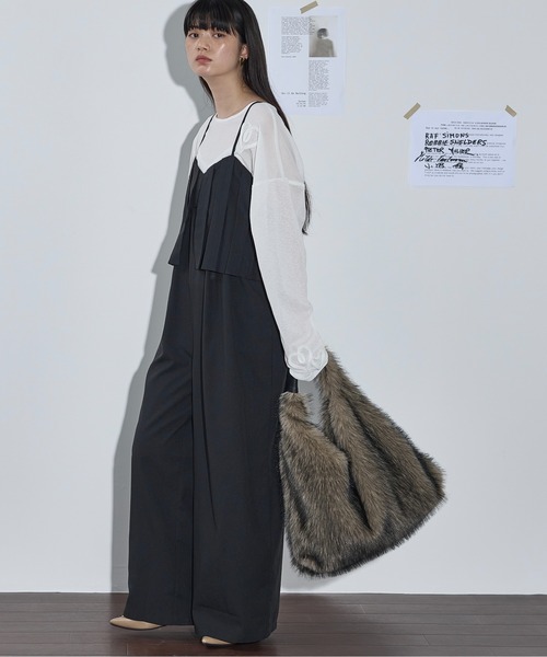 THE YOn（ザヨン）の「エコファートライアングルトートバッグ（トートバッグ・レディース・グレー/ベージュ/ブラウン・FREE）」の16枚目の写真