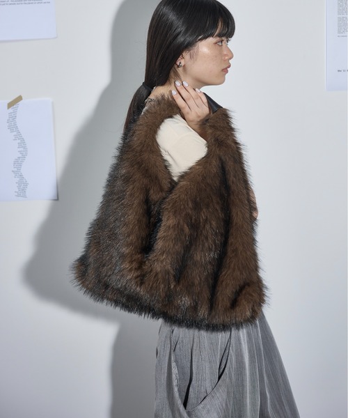 THE YOn（ザヨン）の「エコファートライアングルトートバッグ（トートバッグ・レディース・グレー/ベージュ/ブラウン・FREE）」の10枚目の写真