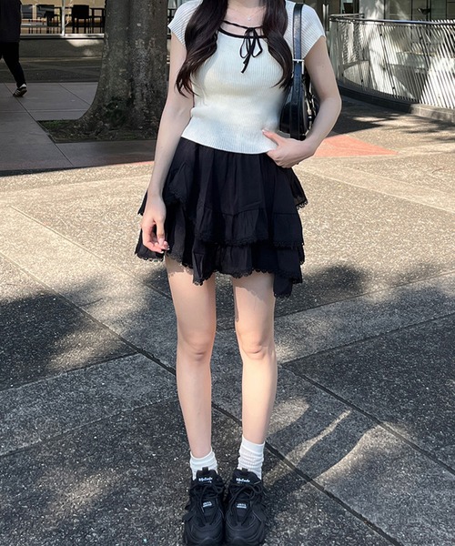 RiLi(リリ)の「バルキーソールスニーカー【RL】(スニーカー・レディース・アイボリー/ブラック・23.5/24.5)」の4枚目の写真