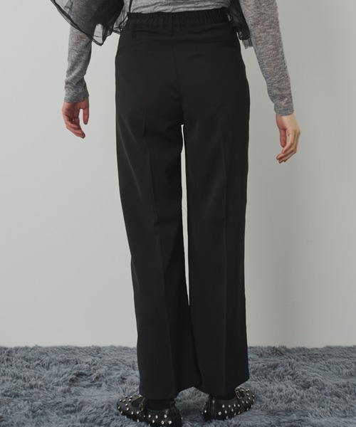 paravion（パラビオン）の「ダブルタックスラックス/セットアップ可能（スラックス・レディース・ブラック/ベージュ・FREE）」の4枚目の写真