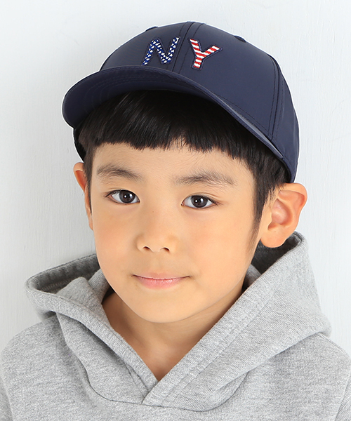 B:MING by BEAMS（ビーミングバイビームス）の「＜LEE 10月号掲載＞ビーミング by ビームス / NY CAP（キャップ・キッズ・イエロー系その他/ネイビー・ONE SIZE）」の2枚目の写真