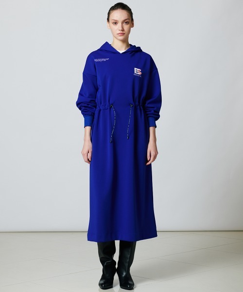 DOUBLE STANDARD CLOTHING（ダブルスタンダードクロージング）の「アクアスーティングジャージーワンピース（ワンピース・レディース・ネイビー/ブルー/オフホワイト・38/36）」の3枚目の写真