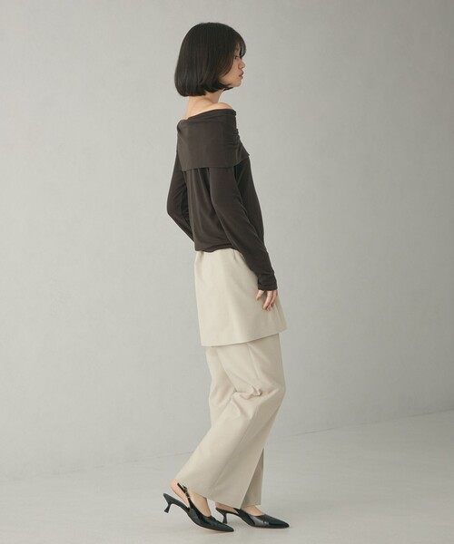 【セール】＜EMMEL REFINES＞EM ベアテン オフショル ロングスリーブ カットソー（Tシャツ/カットソー）｜EMMEL REFINES（エメルリファインズ）