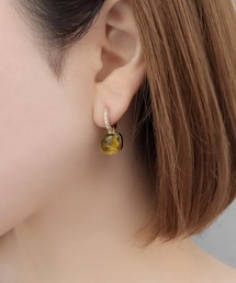 ピアス（両耳用）（グリーン・カーキ/緑色系）ファッション通販