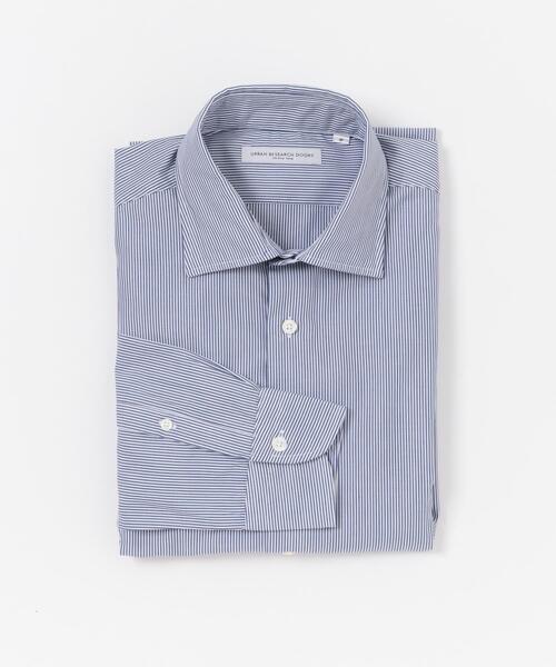 URBAN RESEARCH DOORS（アーバンリサーチドアーズ）の「『イージーケア』LIFE STYLE TAILOR　セミワイド細ストライプシャツ（シャツ/ブラウス・メンズ・ブルー系その他・37/39/41/43）」の2枚目の写真