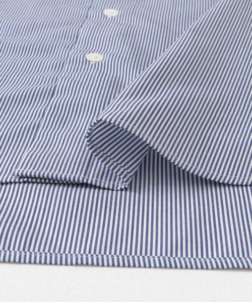 URBAN RESEARCH DOORS（アーバンリサーチドアーズ）の「『イージーケア』LIFE STYLE TAILOR　セミワイド細ストライプシャツ（シャツ/ブラウス・メンズ・ブルー系その他・37/39/41/43）」の6枚目の写真