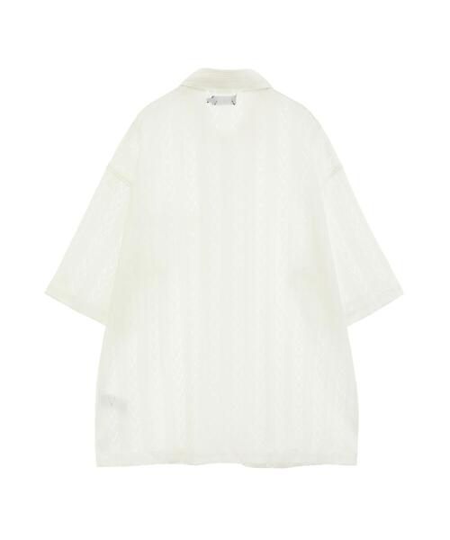 CRAFT STANDARD BOUTIQUE（クラフトスタンダードブティック）の「レースオープンカラーシャツ（シャツ/ブラウス・メンズ・ブラック/ホワイト・M/L）」の19枚目の写真