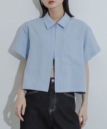 SENSE OF PLACE by URBAN RESEARCH（センスオブプレイスバイアーバンリサーチ）の「『UR TECH DRYLUXE』Wジップシャツ（シャツ/ブラウス）」