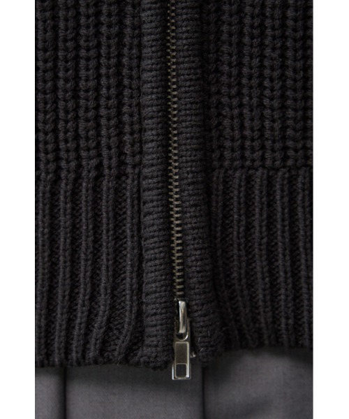 AZUL by moussy(アズールバイマウジー)の「ジップアップニットベスト(ベスト・レディース・アイボリー/ブラック/グレー・FREE)」の14枚目の写真