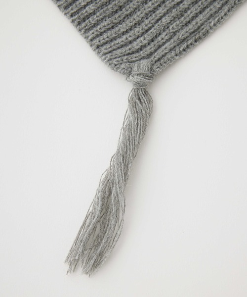 MILKFED.（ミルクフェド）の「LOGO PATCH RIB SCARF（マフラー・レディース・マルチ/ブラック/アッシュ/ベージュ・ONE SIZE）」の11枚目の写真