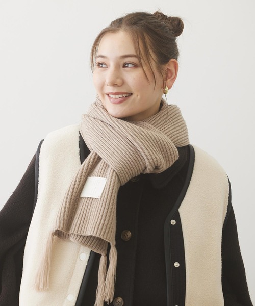 セール】LOGO PATCH RIB SCARF（マフラー）｜MILKFED.（ミルクフェド