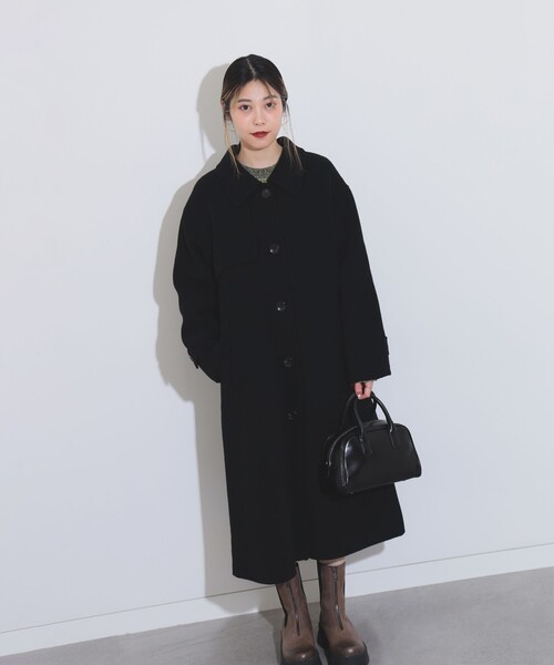 Ray BEAMS（レイビームス）の「ガンフラップ ステンカラー コート（ステンカラーコート・レディース・ブラック/ホワイト系その他6/ロイヤルブルー・1/0）」の13枚目の写真