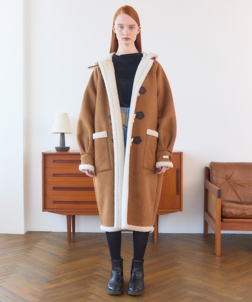 3/1まで専用suzuMAMA様 ruby and youムートンダッフルコート RUBY AND YOU（ルビーアンドユー）の「ムートンダッフルコート