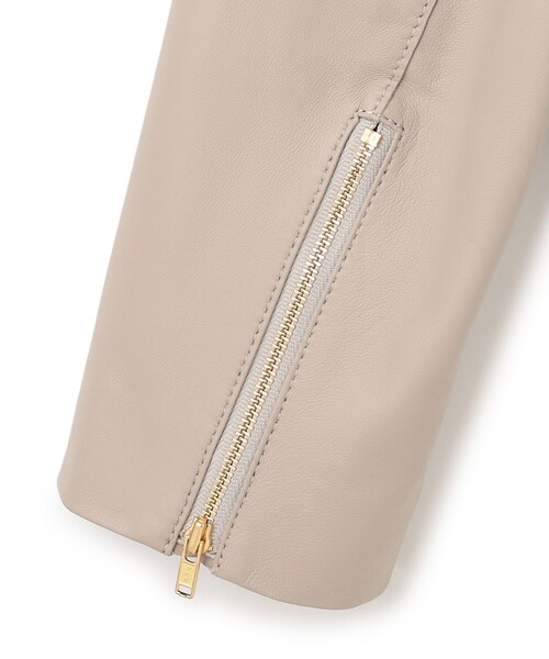 セール】ラムレザー ノーカラージャケット（ノーカラージャケット