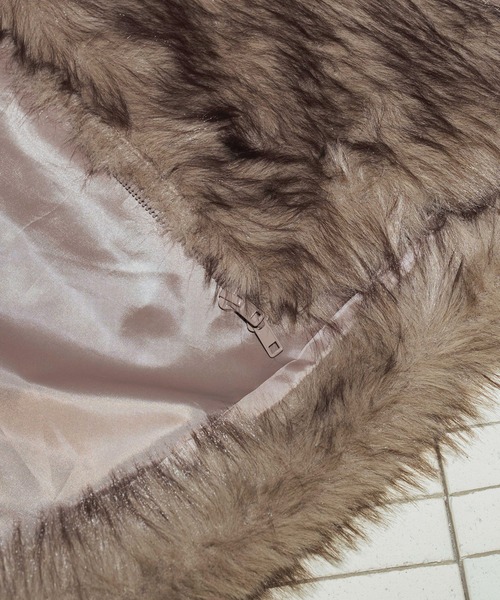 ＜AEWEN MATOPH＞フェイクファー ジップブルゾン 予約]フェイクファーダブルZIPブルゾン/ブルー – Lumier