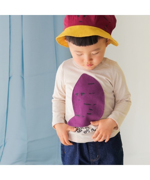 CHEEK ROOM（チークルーム）の「チークルーム だるいもロングＴシャツ（Tシャツ/カットソー・キッズ・イエロー/アイボリー・90cm/100cm/110cm/120cm/130cm/80ｃｍ）」の5枚目の写真