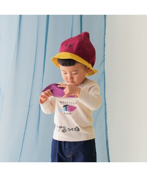 CHEEK ROOM（チークルーム）の「チークルーム だるいもロングＴシャツ（Tシャツ/カットソー・キッズ・イエロー/アイボリー・90cm/100cm/110cm/120cm/130cm/80ｃｍ）」の6枚目の写真