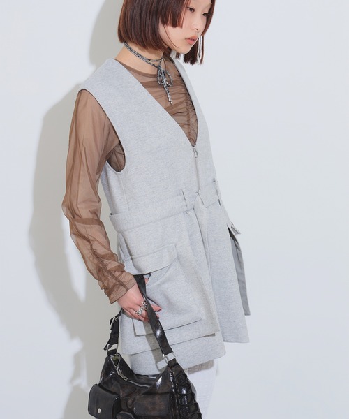 Ray BEAMS(レイビームス)の「サイド スリット レギンス(レギンス/スパッツ・レディース・ブラック/ホワイト・ONE SIZE)」の14枚目の写真