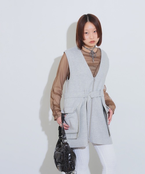 Ray BEAMS(レイビームス)の「サイド スリット レギンス(レギンス/スパッツ・レディース・ブラック/ホワイト・ONE SIZE)」の15枚目の写真