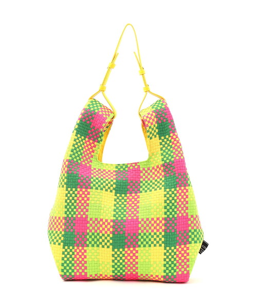 COOCO(クーコ)の「カラフルメッシュマルシェ2WAYバッグ(ショルダーバッグ・レディース・ブルーグリーン/オレンジ/イエロー×グリーン/ブラック・FREE)」の7枚目の写真