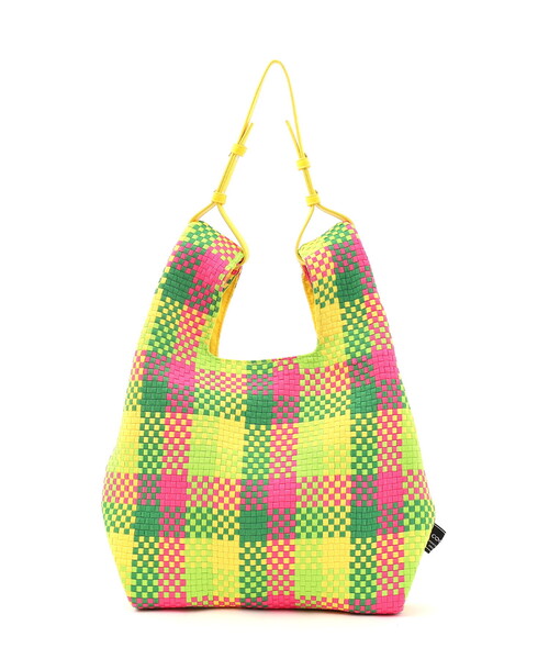 COOCO(クーコ)の「カラフルメッシュマルシェ2WAYバッグ(ショルダーバッグ・レディース・ブルーグリーン/オレンジ/イエロー×グリーン/ブラック・FREE)」の17枚目の写真