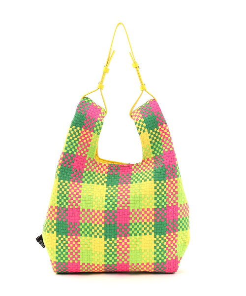 COOCO(クーコ)の「カラフルメッシュマルシェ2WAYバッグ(ショルダーバッグ・レディース・ブルーグリーン/オレンジ/イエロー×グリーン/ブラック・FREE)」の19枚目の写真