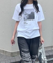 フォトプリント半袖Tシャツ