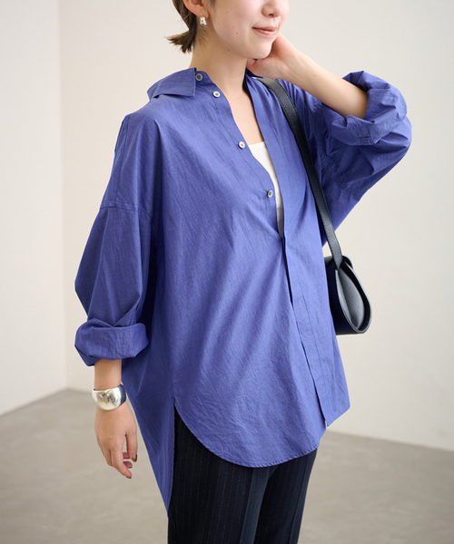 FRAMeWORK（フレームワーク）の「比翼オーバーシャツ（シャツ/ブラウス