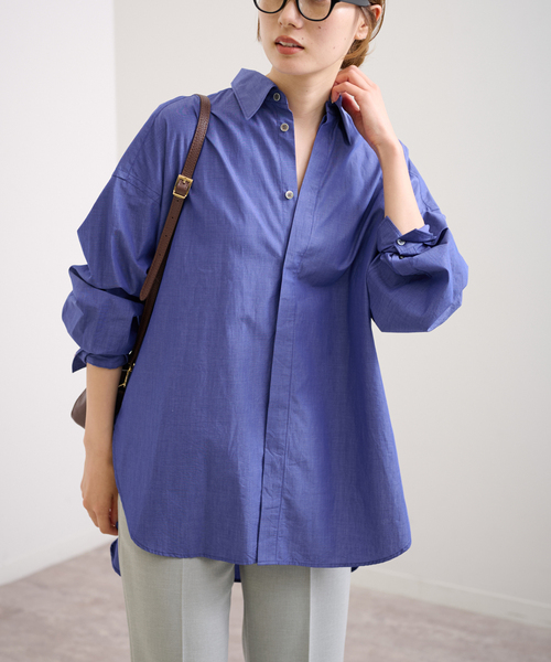 FRAMeWORK（フレームワーク）の「比翼オーバーシャツ（シャツ/ブラウス