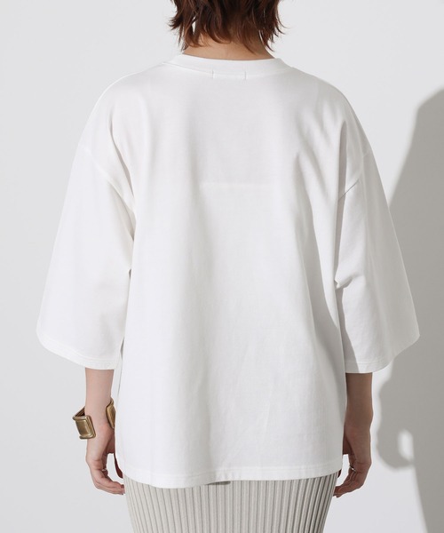 The rejoice(ザ リジョイス)の「8分袖ロゴTシャツ(Tシャツ/カットソー・レディース・カーキ/オフホワイト・FREE)」の17枚目の写真
