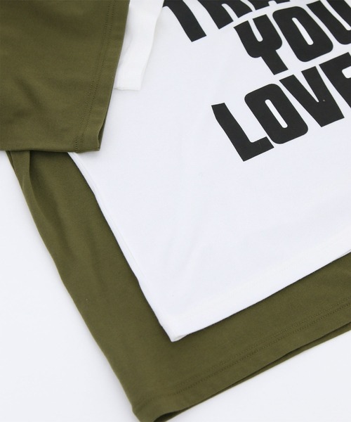 The rejoice(ザ リジョイス)の「8分袖ロゴTシャツ(Tシャツ/カットソー・レディース・カーキ/オフホワイト・FREE)」の20枚目の写真