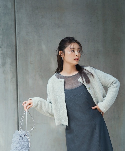 beauty=beast ウール ローゲージ ニット コート N183