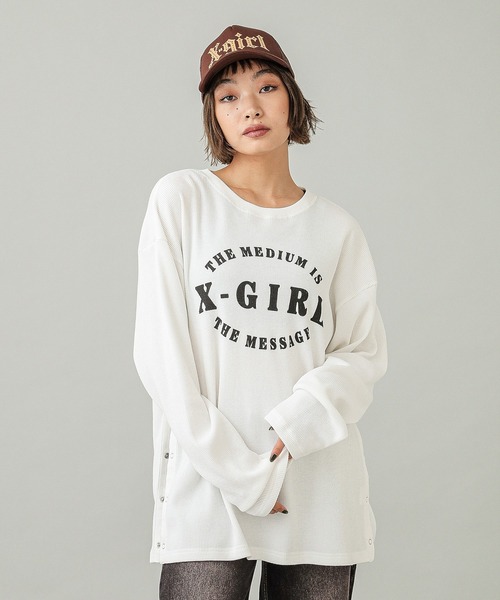 【セール】THERMAL L/S TOP（Tシャツ/カットソー）｜X-girl（エックスガール）