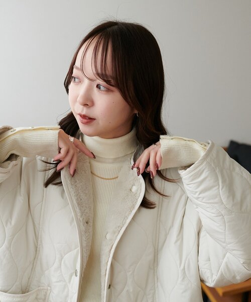 セール】キルティングリバーシブルファーコート《WEB限定カラーあり