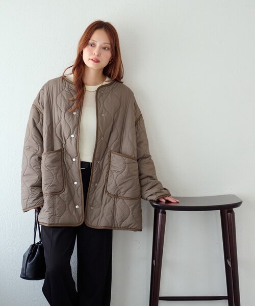 キルティングリバーシブルファーコート《WEB限定カラーあり》（その他