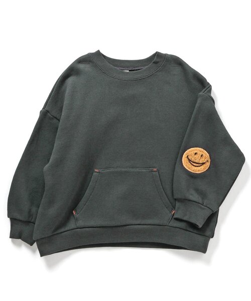 BREEZE(ブリーズ)の「イロイロパッチトレーナー(スウェット・キッズ・ブラック/オフホワイト/オレンジ/パープル/ブラウン/グリーン/レインボー・80/90/100/110/120/130/140/150)」の22枚目の写真