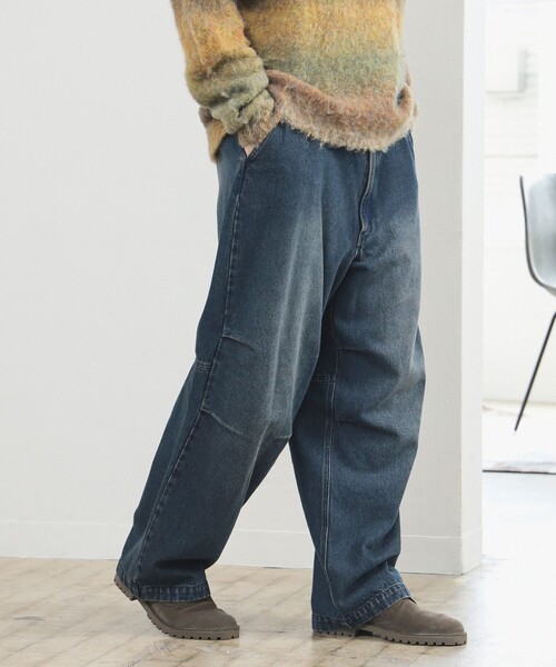 B:MING by BEAMS（ビーミングバイビームス）の「デニム ミリタリー オーバー パンツ（デニムパンツ・メンズ・ブラック/インディゴブルー・SMALL/MEDIUM/LARGE/X-LARGE）」の14枚目の写真