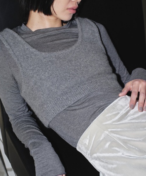 TODAYFUL（トゥデイフル）の「TODAYFUL Soft Mellow Longtee 12420604（Tシャツ/カットソー・レディース・グレー/ブラック/ブラウン/ホワイト・FREE）」の4枚目の写真