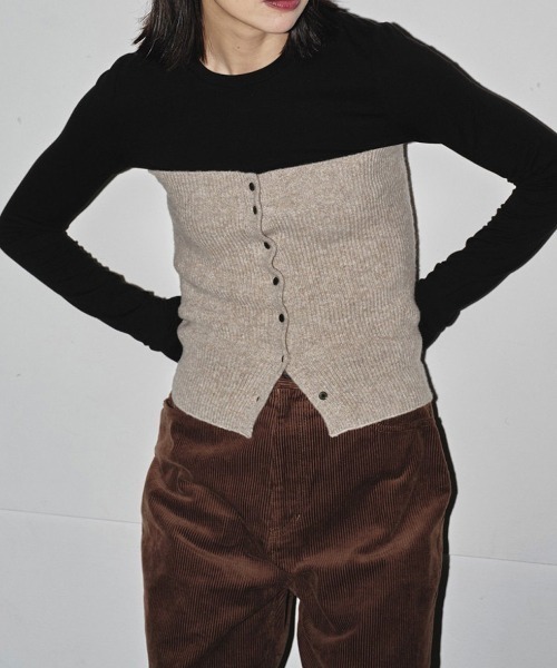 TODAYFUL（トゥデイフル）の「TODAYFUL Soft Mellow Longtee 12420604（Tシャツ/カットソー・レディース・グレー/ブラック/ブラウン/ホワイト・FREE）」の3枚目の写真