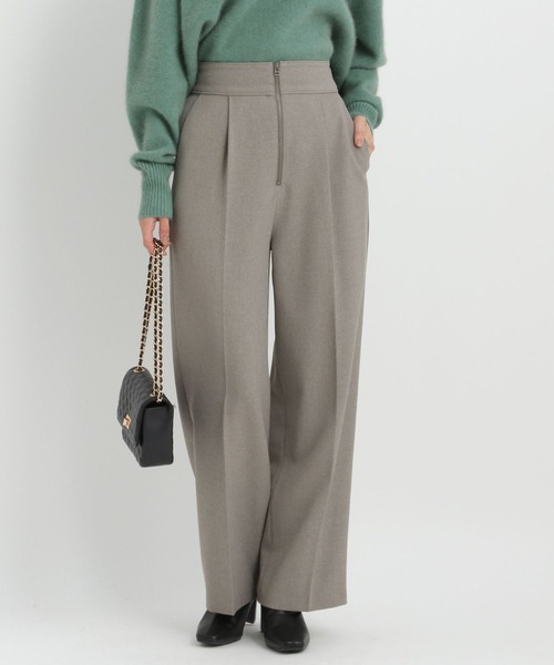 Andemiu（アンデミュウ）の「ZIPストレートパンツ161711（スラックス・レディース・ブラウン/ブラック/グレー・SMALL/MEDIUM）」の10枚目の写真