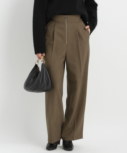 Andemiu（アンデミュウ）の「ZIPストレートパンツ161711（スラックス・レディース・ブラウン/ブラック/グレー・SMALL/MEDIUM）」の11枚目の写真