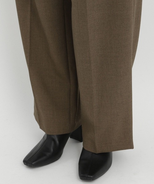 Andemiu（アンデミュウ）の「ZIPストレートパンツ161711（スラックス・レディース・ブラウン/ブラック/グレー・SMALL/MEDIUM）」の17枚目の写真