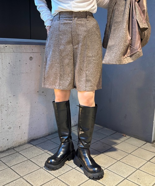 apres jour mignon(アプレジュールミニョン)の「センターシームハーフパンツ【SET UP可能】【ZOZOTOWN限定アイテム】(その他パンツ・レディース・ブラック/グレー系その他/ブラウン系その他・SMALL/MEDIUM/X-LARGE)」の22枚目の写真