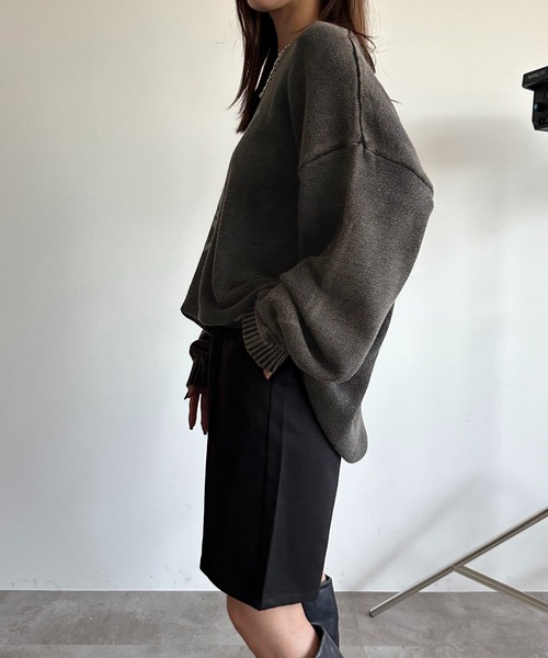 apres jour mignon(アプレジュールミニョン)の「センターシームハーフパンツ【SET UP可能】【ZOZOTOWN限定アイテム】(その他パンツ・レディース・ブラック/グレー系その他/ブラウン系その他・SMALL/MEDIUM/X-LARGE)」の7枚目の写真