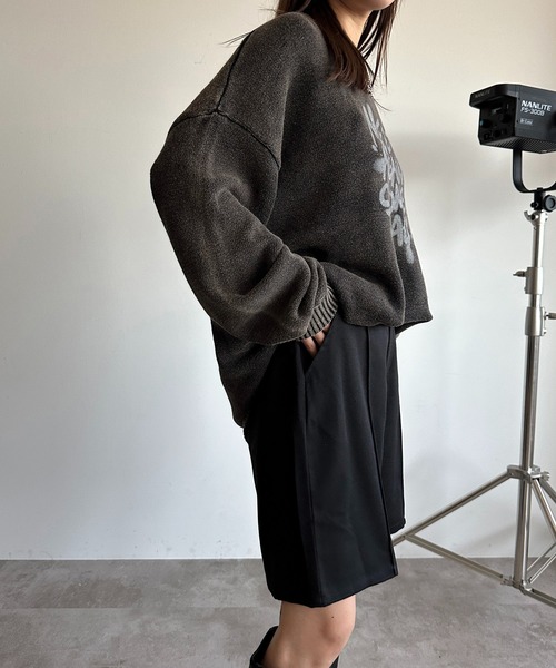 apres jour mignon(アプレジュールミニョン)の「センターシームハーフパンツ【SET UP可能】【ZOZOTOWN限定アイテム】(その他パンツ・レディース・ブラック/グレー系その他/ブラウン系その他・SMALL/MEDIUM/X-LARGE)」の8枚目の写真
