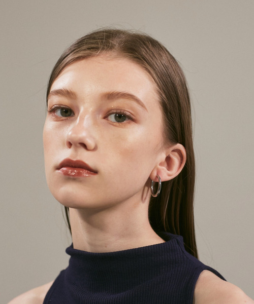 ciite' surgical stainless（シーテサージカルステンレス）の「【 金属アレルギー対応 】 シンプルフープピアス サージカルステンレス   (両耳用)（ピアス（両耳用）・レディース・シルバー/ゴールド/ピンクゴールド・FREE）」の6枚目の写真