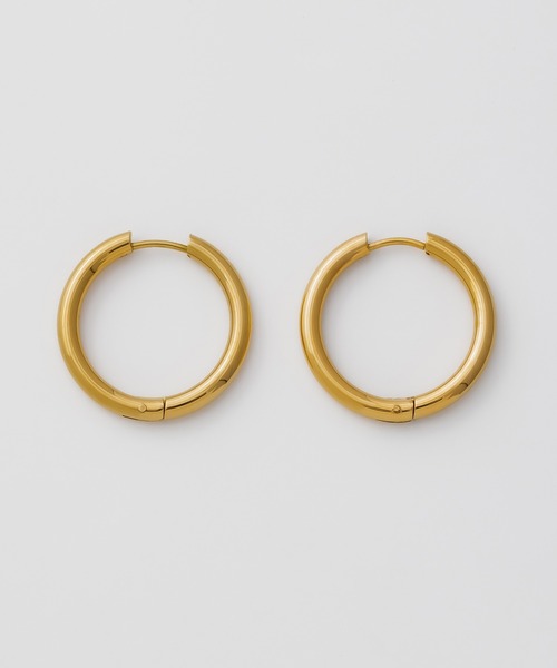 ciite' surgical stainless（シーテサージカルステンレス）の「【 金属アレルギー対応 】 シンプルフープピアス サージカルステンレス   (両耳用)（ピアス（両耳用）・レディース・シルバー/ゴールド/ピンクゴールド・FREE）」の13枚目の写真