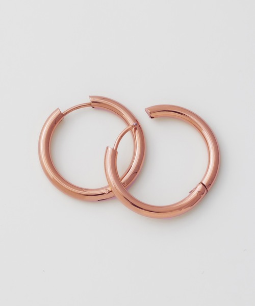 ciite' surgical stainless（シーテサージカルステンレス）の「【 金属アレルギー対応 】 シンプルフープピアス サージカルステンレス   (両耳用)（ピアス（両耳用）・レディース・シルバー/ゴールド/ピンクゴールド・FREE）」の15枚目の写真